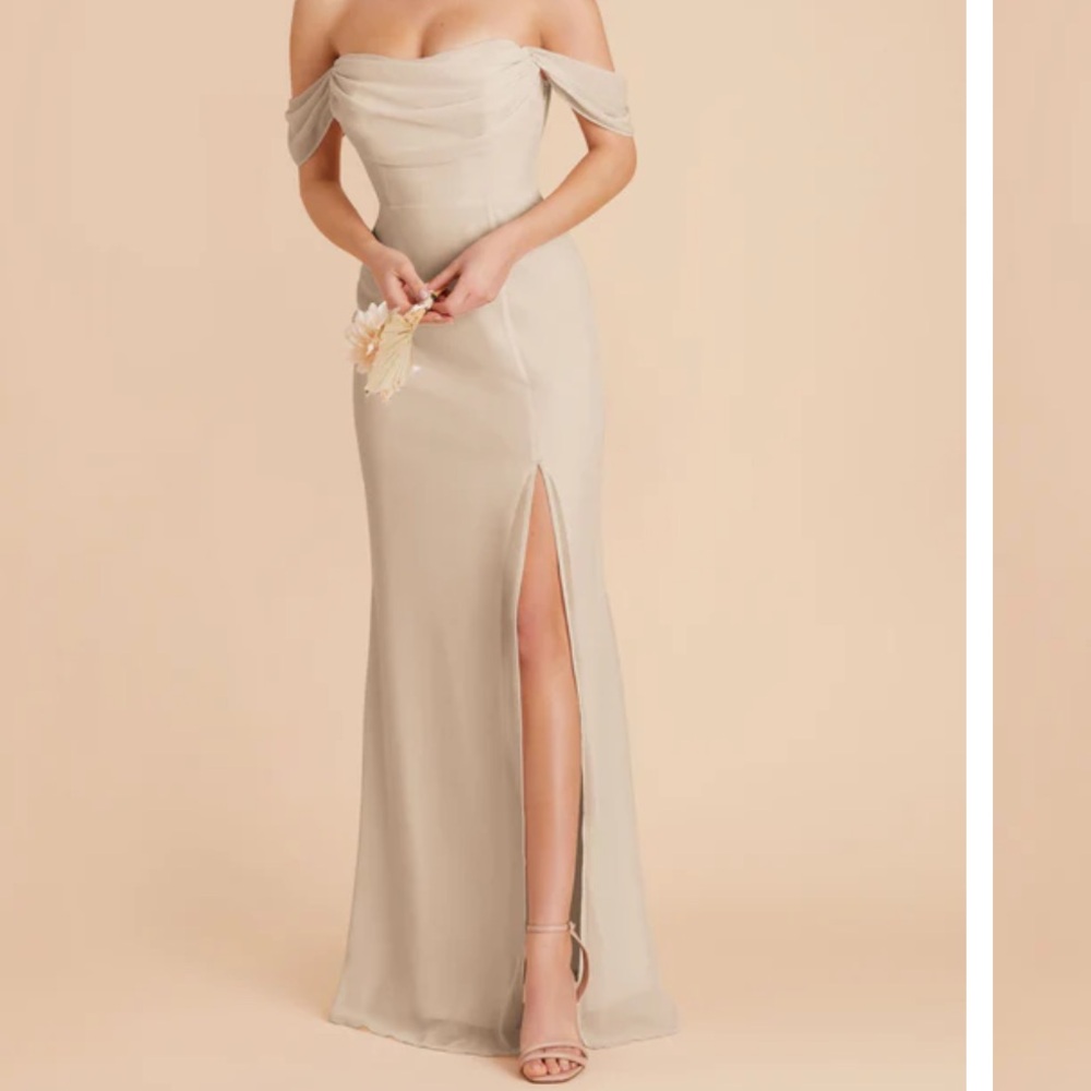 Birdy Grey Mira Convertible Dress- Chiffon Neutral Champage
